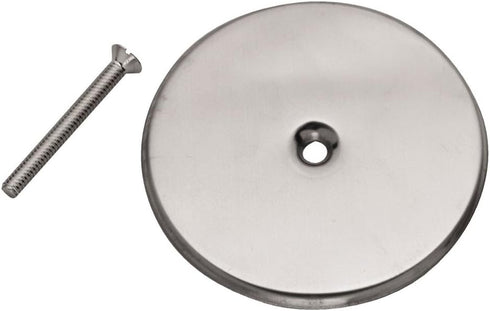 Oatey 42784 8-Inch Stainless Steel Flat Cover Plate for Cleanout Plug Access Hole