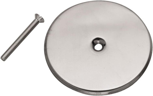 Oatey 42784 8-Inch Stainless Steel Flat Cover Plate for Cleanout Plug Access Hole