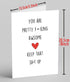 Funny Thank You Card for Best Friend, Humorous Motivational Card for Him Her, Encourage Birthday Card GIft