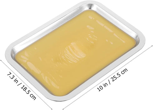 6 Set 10.2" 7.5" iplusmile Dissection Pan with Wax, x Reusable Thicken Stainless Steels Dissection Kit for Laboratory