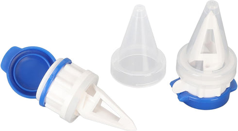 2 Pack Focket Box Drinks Pourer, Ergonomic Design Milk Carton Spout Pourer with Lid, Beverage Dispenser for Freshness