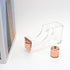 Clear Acrylic Tape Dispenser Holder for Office School Home Stationery Supplies, Rose Gold Tape Dispenser