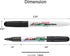 MONAMI Accu Liner Dry Erase Markers, Fine Tip (1.5mm), Low-Odor Black Whiteboard Markers, 12-Count