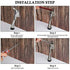 GroTheory 3 Pack Door Stoppers - 4 inch Kickdown Heavy Duty Door Stops for Bottom of Door