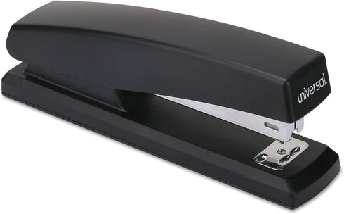 Universal 43118 Economy Full-Strip Stapler, 20-Sheet Capacity, 3-Inch Throat, Black
