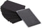 Thick Black Aluminum Business Cards, Anodized Aluminum 15 pcs with Protector Sleeves, 86 x 54 x 0.8mm (Frosted)