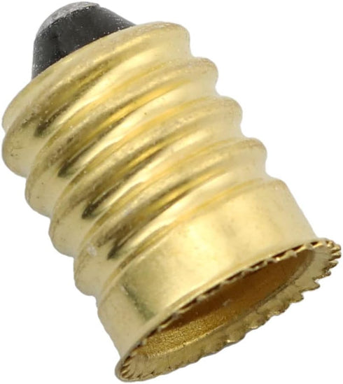 E14 to E12 Adapter SQXBK, 8PCS Gold European Base to Candelabra Screw Lamp Adapter
