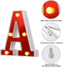 YUANYUYING Letter Neon Lights with Remote Control,Alphabet Number Signs for Wall Table Decor, Christmas Home Bar