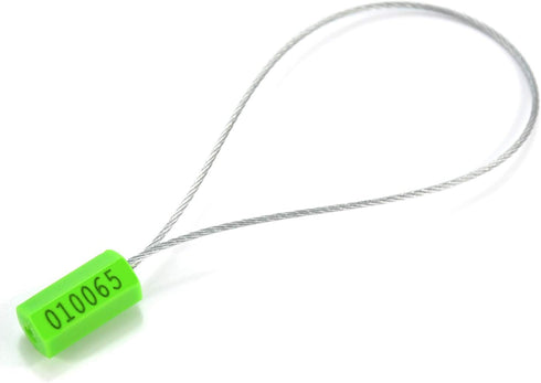 20pcs 20pcs) Security Marking Cable Seals Tamper Proof Steel Wire Seal Numbered Shipping Seals Disposable Pull Tight