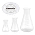 Hemobllo Plastic Erlenmeyer Flask Set - 3 Pcs Graduated Scientific Flasks (50ml+100ml+500ml)