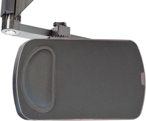 WorkEZ Mouse Pad: Adjustable, Removable Tilting, Ambidextrous Aluminum Platform for Ergonomic Laptop Stand