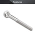 MroMax M10 x 80mm Machinery Shoulder Swing Lifting Eye Bolt, 2Pcs 304 Stainless Steel for Home Renovation, Fasteners