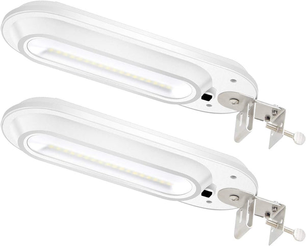 MOLEBIT Solar Gutter Lights Outdoor Security Light, Waterproof Wall Sconces Lights Super Bright