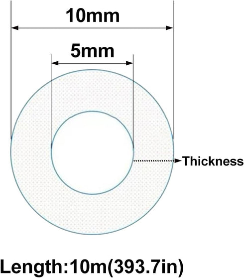 ECYC Ltd 32.8 5mm 10mm Feet Transparent Flexible Silicone Tubing, Soft Food Grade Silicone Tubes High Temperature Pure