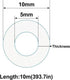 ECYC Ltd 32.8 5mm 10mm Feet Transparent Flexible Silicone Tubing, Soft Food Grade Silicone Tubes High Temperature Pure