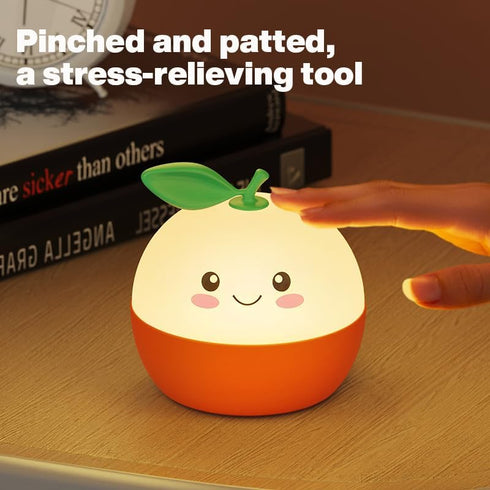 DNBFLLK Tangerine Night Light,Cute Orange Sleep Light,Night Light for Kids,Charming lamp Decoration for Children's