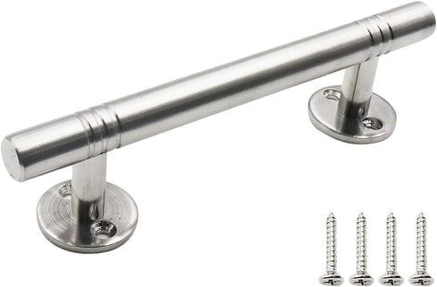 Stainless Steel Sliding Barn Door Handle, Heavy Duty Solid Pull Handle - 4"/102mm Hole to Hole Distance