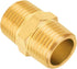 Brass Hex Nipple, 1/8" Male x 1/8" Male NPT, 2 Pack for Plumbing and Fittings