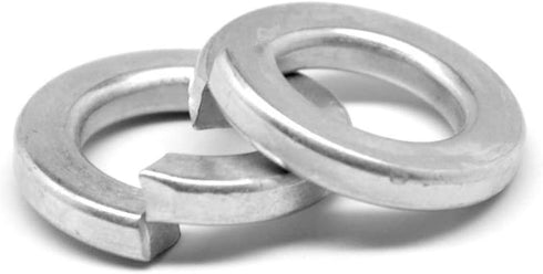 M6 Stainless Flat Spring Lock Washers, 18-8 (304) Stainless Steel, 100 Pack, 0.24” ID