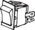 Gardner Bender GSW-45 Heavy-Duty Electrical Rocker Switch, SPST, ON-OFF, 20 A/125V AC, Black, Spade Terminal