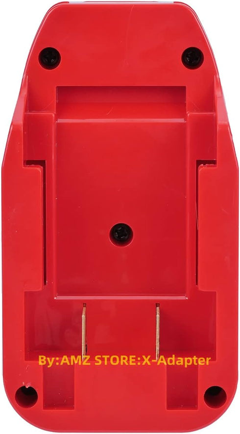 1x Adapter Fits Bauer 20v MAX Cordless Tools Compatible with Porter Cable 20 MAX Lithium Batteries, RED
