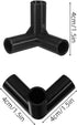 20pcs 11mm Closet VOSAREA Shoe Rack Connectors: Modular Tube Joints - Diy Storage Rack Connectors for Wardrobe