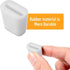 Tufeifrank 25pcs Hard Rubber Feet for Sink Grid Sink Protecter White Rubber Wire Bumpers Basin Protectors for Home