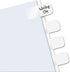 Redi-Tag 31000 Write-On Index Tabs, White, Permanent Adhesive, 104 Tabs/Pack