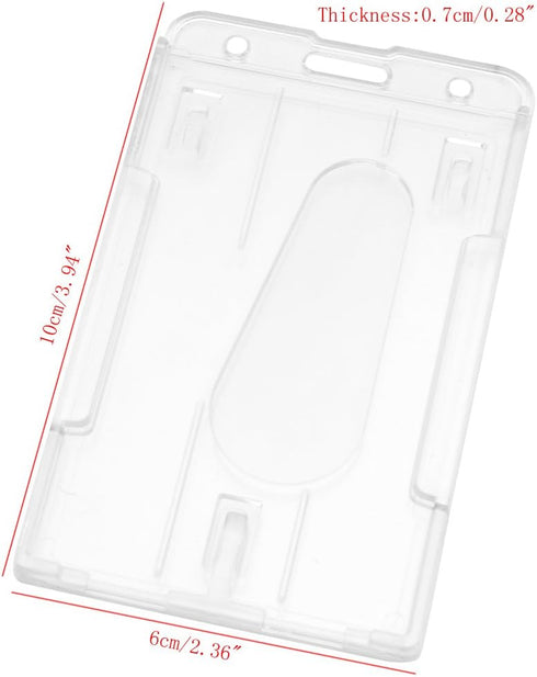 THBZKA Hard ID Access Card Cover Credit Card for Case Badge Holder Double Side Desk Organizers Accessories Kids
