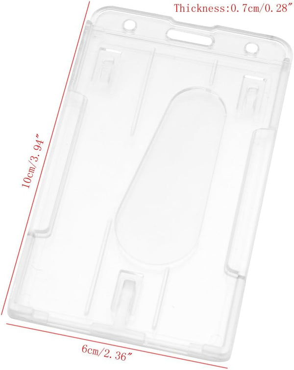 Shinycome Hard ID Access Card Cover Credit Card for Case Badge Holder Double Side Desk Organizers Accessories