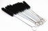 yueton Pack of 10 Black Nylon Tube Pipe Nozzle Brushes - Dia 10mm with Wire Loop Handle
