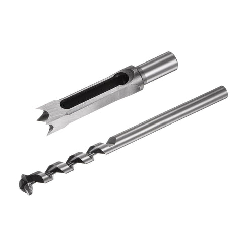 uxcell Square Hole Drill Bit, 3/4" High-Carbon Steel Hollow Chisel Mortise Power Tool for Woodworking