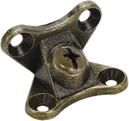 10Pcs Detachable Corner Brace Zinc Alloy Butterfly Corner Code Right Angle Support Shelf Brackets,Bronze
