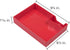 JAM Paper Stackable Half Desk Trays - Red, Office & Desk Supply Organizer, Sold Individually