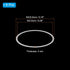 8pcs 23.35cm 219mm PATIKIL Tri Clamps Gasket, OD ID Sanitary TC Tri Clamps Gasket Tri Pipe Silicone Ferrule Washers