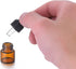 50 Pack 1ml Amber Glass Dropper Vials for Essential Oils, Empty Bottles with Black Screw Cap