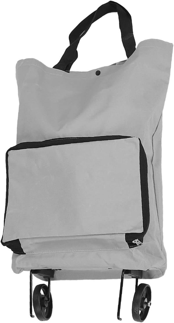 Foldable Cart Bag with Wheels, Collapsible Trolley Bags, Folding Shopping Bag Collapsible