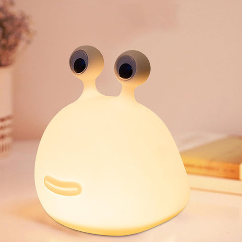 Cute Slug Night Light - Funny Kid Night Light for Bedroom Decor, Touch Soft Silicone Lamp for Birthday Gifts Room