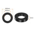 8pcs Rubber Spacer 2 Inch OD 1 Inch ID 0.4 Inch Thick Neoprene Round Anti Vibration Isolation Pads Isolator Rubber Washers Bushings for Home Cars Boat Accessories, Black