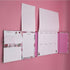 Cute Weekly Organiser Self-Stick Notes, Mini Sticky Note Tab, Pastel Memo Pad Set, Colored Printing with Rose Shapes,