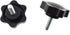 HAHIYO Hex Handle Threaded Knobs, M6 20mm Screw Length, Clamping Handgrip Nut Screw for Table Stand Deck (2pcs)