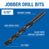Champion Cutting Tool General Purpose Drill Bits for Metal and Wood, 12 PCS, 5/32 Inch