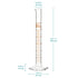 stonylab Graduated Cylinder, 2-Pack B Grade Borosilicate Glass Cylinder with Stable Hexagonal Base, 10 ml
