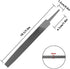 KALIM Flat Medium Cut File, Double Cut Teeth, 6'' Length, Made of High Carbon Steel, Hand File Without Handle Suitable for Wood, Metal, Sharpening, etc.