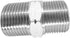 1 Piece 3/4" x 3/4" Male NPT Hex Nipple Plated Steel Hydraulic Fitting Adapter