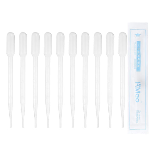 PATIKIL 3ml Pipettes Dropper, 40pcs Disposable Calibrated Plastic Eye Droppers for Science Laboratory