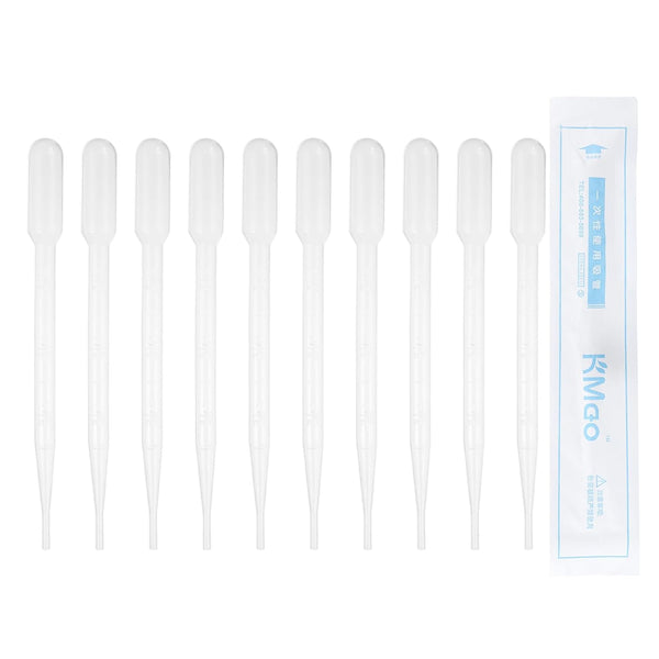 PATIKIL 3ml Pipettes Dropper, 40pcs Disposable Calibrated Plastic Eye Droppers for Science Laboratory