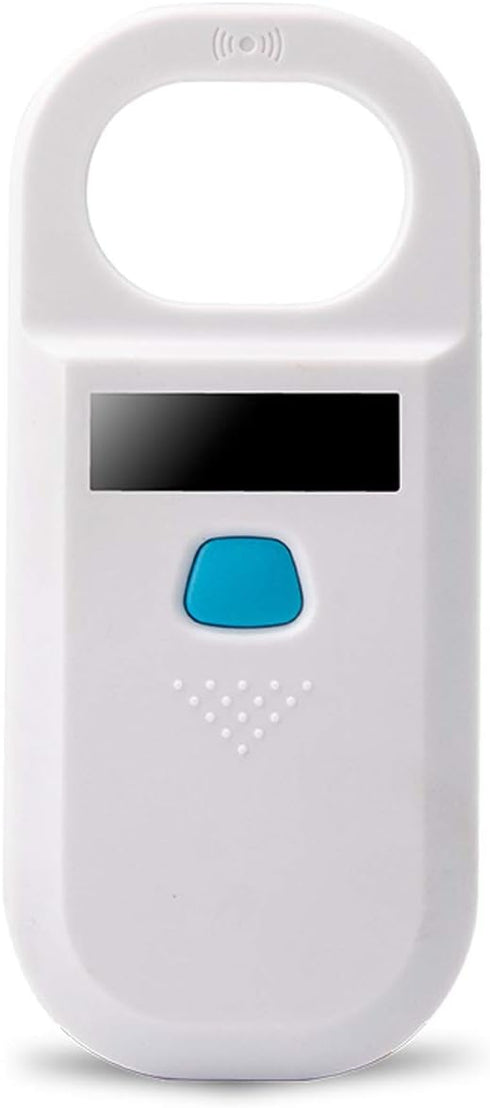 hecere ISO11784/11785 134.2Khz/125khz Portable OLED Display RFID FDX-B Microchip Reader Scanner for Dog/CatBlack