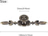 Vintage Style Zinc Alloy Door Knob Pull Handle with Screw, 4-Pack for Drawer Cabinet (Bronze)