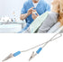 5Pcs Dental Lab Bib Clip, Stainless Steel Napkin Holder for Clamping Disposable Cordless Dental Bib, Blue